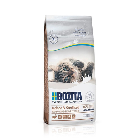 Bozita Indoor & Sterilised Grain Free Reindeer 2kg