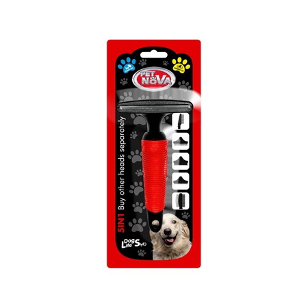 Pet Nova Kamm zum Kämmen der Unterwolle Deshredder 5in1 [Größe M] 7cm