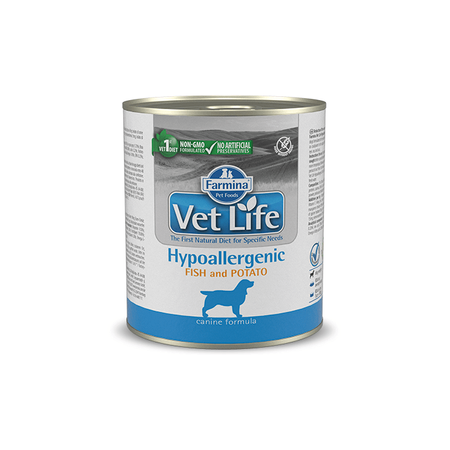 Farmina Vet Life Natural Diet Dog Hypoallergenic Fish & Potato 300g x 36